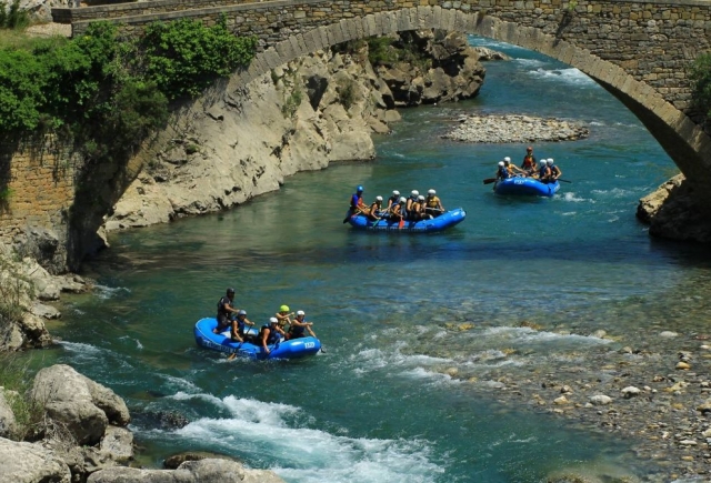  un parcours de rafting 